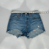 Levis Denim Shorts - 30W UK 10 Blue Cotton