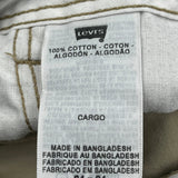 Levis Cargo Pants - 34W 34L Khaki Cotton