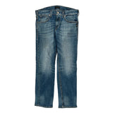 Silver Contrast Stitch Jeans - 34W 27L Light Wash Cotton