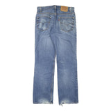 LEVI'S Mens Regular Blue Denim Stone Wash W32 L31 Classic Zip Closure Jeans