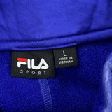Fila 1/4 Zip - Large Blue Polyester