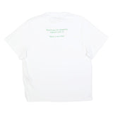 STELLA MCCARTNEY Womens White Organic Cotton Blend Graphic T-Shirt XS Short