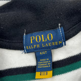 Age 3 Polo By Ralph Lauren Striped Rugby Shirt - XS White Cotton