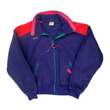 Made In USA Columbia Fleece Jacket - Large Purple Polyester