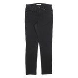 LEVI'S Womens Slim Black Jeans Denim W29 L30 Stylish Zip Cotton Blend