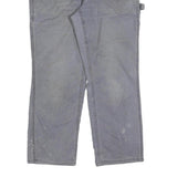 CARHARTT Womens Cotton Blend Grey Relaxed Straight Leg Trousers W34 L28 Workwear