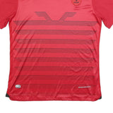MACRON Mens Red XL Graphic T-Shirt Short Sleeve Crew Neck Albania Football Style