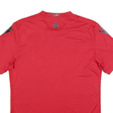 MACRON Mens Red XL Graphic T-Shirt Short Sleeve Crew Neck Albania Football Style