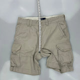 Polo By Ralph Lauren Cargo Shorts - 35W 9L Beige Cotton