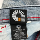 Akademiks Graphic Jeans - 36W 32L Light Wash Cotton