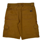 Dickies Cargo Shorts - 33W 10L Brown Cotton