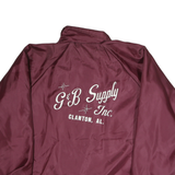 JOE YORK FAMILY Mens Maroon Jacket XL Polyester Button Closure Casual