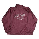 JOE YORK FAMILY Mens Maroon Jacket XL Polyester Button Closure Casual