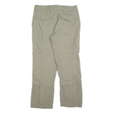 COLUMBIA Womens Regular Beige Zip Closure Trousers W34 L30 Outdoor Casual