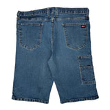 Dickies Denim Shorts - 36W 11L Blue Denim