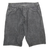 DICKIES Mens Shorts Grey Casual Cotton XL W38 Pockets Relaxed Fit Workwear