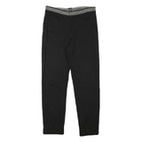 CARLA FERRONI Womens Polyester Blend Black Slim Tapered Trousers W28 L25 Stylish