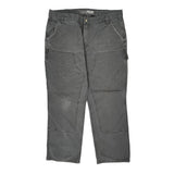 Carhartt Double Knee Carpenter Trousers - 38W 30L Grey Cotton