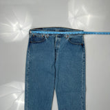 501 Levis Jeans - 34W 30L Blue Denim