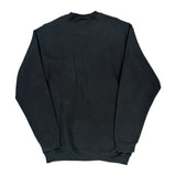 90S Blank Bvd Sweatshirt - Large Black Cotton Blend