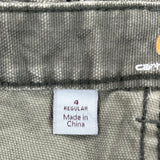 Carhartt Slim Fit Carpenter Trousers - 30W UK 10 Grey Cotton Blend