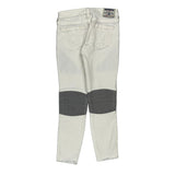 True Religion Contrast Stitch Jeans - 27W UK 8 Grey Cotton