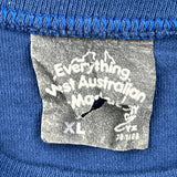 Dreaming Kangaroo Everything West Australia Graphic T-Shirt - XL Blue Cotton