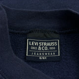 Age 6 Levis Spellout Sweatshirt - XS Navy Cotton