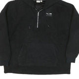 PUMA Mens Black Hooded Patterned Polyester Blend Jumper Pullover L Hoodie