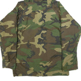 RAVEN INDUSTRIES Mens Green & Brown Camouflage Outdoor Nylon Jacket M Zip Hooded