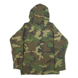 RAVEN INDUSTRIES Mens Green & Brown Camouflage Outdoor Nylon Jacket M Zip Hooded