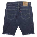 LEVI'S Womens Denim Blue Casual Shorts M W28 Raw Hem Cut-Off Classic Fit