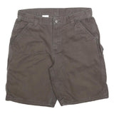 CARHARTT Mens Shorts Brown Casual L W36 Workwear Cotton Blend Durable