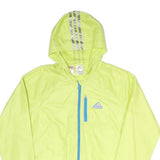 ADIDAS Mens Yellow & Blue Hooded Zip Jacket S Polyester Blend Sports Casual