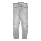 LEVI'S 510 Mens Slim Jeans Grey Denim Rinse W34 L30 Slim Fit Zip Closure