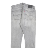 LEVI'S 510 Mens Slim Jeans Grey Denim Rinse W34 L30 Slim Fit Zip Closure