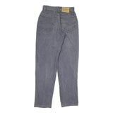 LEE Womens Cotton Blend Blue Relaxed Straight Trousers W24 L29 Classic Casual