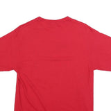PORT & COMPANY Mens Red Panther Baseball Graphic T-Shirt M Short Sleeve Crew