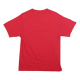 PORT & COMPANY Mens Red Panther Baseball Graphic T-Shirt M Short Sleeve Crew