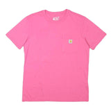 CARHARTT Womens Pink & Yellow Pocket T-Shirt M Short Sleeve Crew Neck Casual