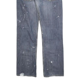 CARHARTT Mens Regular Fit Blue Denim Jeans W32 L34 Paint Splatter Style