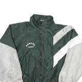 ANACONDA SPORTS Mens Green & Grey Ramapo Tennis Track Jacket L Nylon Colourblock