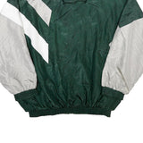 ANACONDA SPORTS Mens Green & Grey Ramapo Tennis Track Jacket L Nylon Colourblock