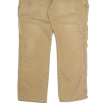 DICKIES Mens Regular Fit Beige Cotton Blend Trousers W38 L29 Workwear Casual