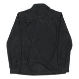 IM Womens Black Shirt Long Sleeve Collared Button Neck Size M Classic Work