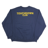 PORT & COMPANY Mens Blue Delta Eagles Football Crew Neck XL Touchdown Club