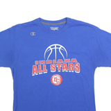 CHAMPION Mens Blue Indiana All Stars Graphic T-Shirt M Short Sleeve Crew Neck