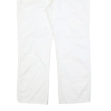 DICKIES Mens Cotton Blend White Relaxed Straight Trousers W40 L32 Workwear