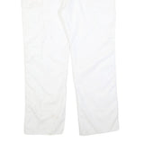 DICKIES Mens Cotton Blend White Relaxed Straight Trousers W40 L32 Workwear