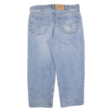 LEVI'S 555 Mens Jeans Blue Relaxed Straight Denim Medium W38 L25 Classic Style